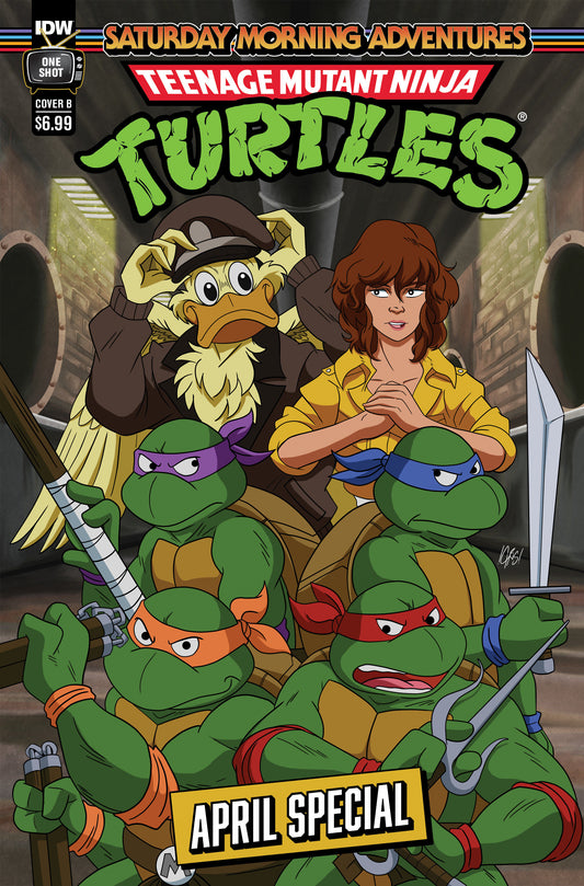 Teenage Mutant Ninja Turtles: Saturday Morning Adventures--April Special Variant B (Jones) - Release Date:  4/3/24